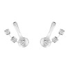 Boucles d’Oreilles Dinh Van Le Cube Diamant Or Blanc Et Diamants