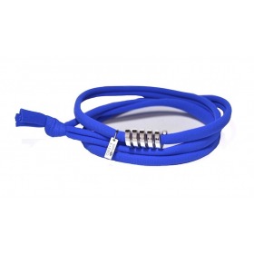 Bracelet Gresy's Twist, argent rhodié 2 diamants cordon Noir