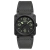 Montre BELL & ROSS BR 03-92 NIGHTLUM Céramique noire mate