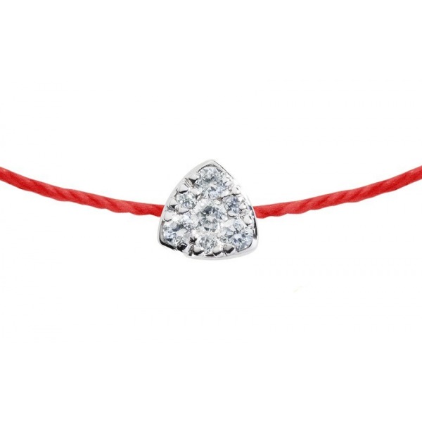Bracelet Redline Tango Diamant 0.05 ct or blanc sur cordon