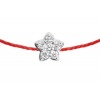 Bracelet Redline Chacha Diamant 0.05 ct or blanc sur cordon