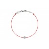 Bracelet Redline Samba Diamant 0.05 ct or blanc sur cordon