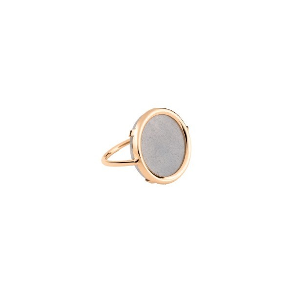 Bague Ginette NY Disc Ring Ever Moonstone