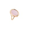 Bague Ginette NY Disc Ring Or Rose et Nacre Rose