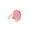 Bague Ginette NY Disc Or rose et Rhodonite