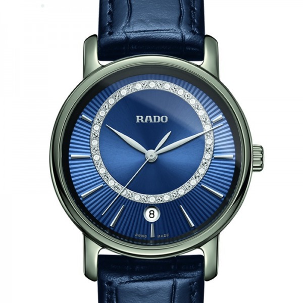 Montre Rado Diamaster Diamonds 33 mm cadran bleu