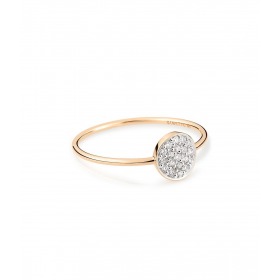 Bague Ginette NY Mini Diamants Blancs Ever Disc