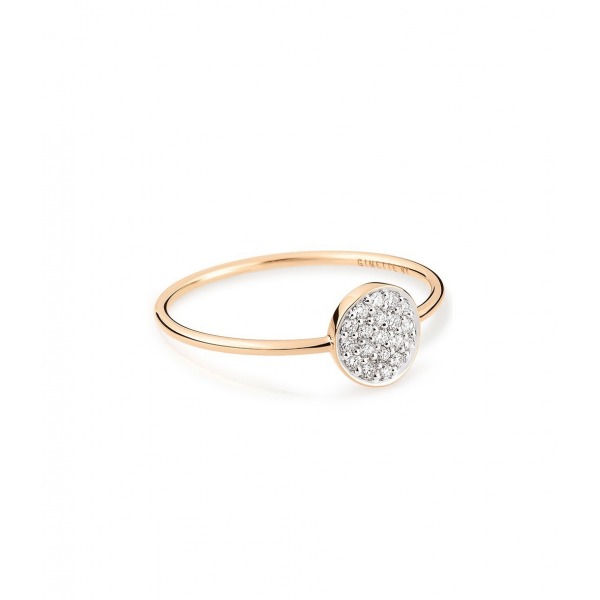 Bague Ginette NY Mini Diamants Blancs Ever Disc