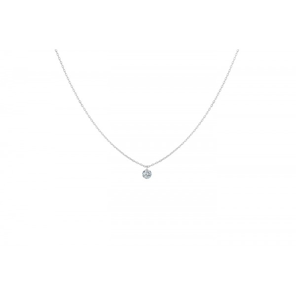 Collier La Brune & La Blonde 360° Diamant 0.07 carat or blanc