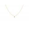 Collier La Brune & La Blonde 360° Diamant 0.07 carat or jaune