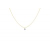 Collier La Brune & La Blonde 360° Diamant 0.07 carat or jaune