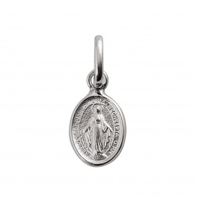 Pendentif gigi CLOZEAU Madone or blanc