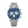 Montre Breitling  Superocean Heritage B01 44 mm  Chronographe Bleu Bracelet acier Aéro Classic boucle déployante