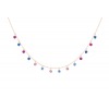 Collier La Brune & La Blonde Confetti Venice 14 pierres or rose