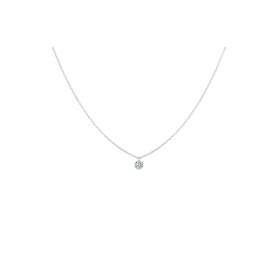 Collier La Brune & La Blonde 360° Diamant 0.20 carat or blanc