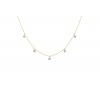 Collier La Brune & La Blonde 360° 5 diamants 0.35 carat or jaune