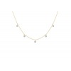 Collier La Brune & La Blonde 360° 5 diamants 0.35 carat or jaune