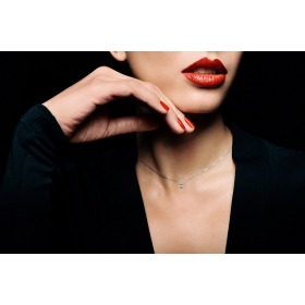 Collier La Brune & La Blonde 360° Duo 2 Diamants 0.20 carat or jaune