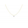 Collier La Brune & La Blonde 360° Diamant 0.30 carat or jaune