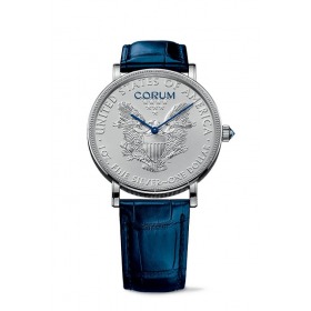 Montre Corum COIN Pièce Argent Rhodié Automatique