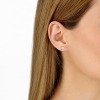 Puces d'Oreilles Dinh Van Le Cube Diamant, or rose et diamants