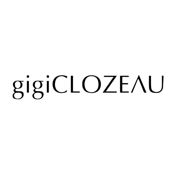 Pendentif gigi CLOZEAU Croix or rose et résine rose