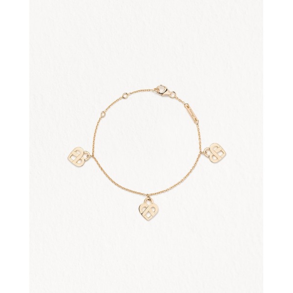 Bracelet Poiray Multi Coeur Entrelacé Or Jaune