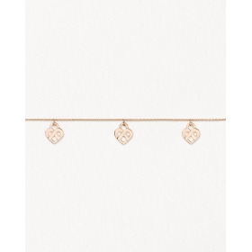 Bracelet Poiray Multi Coeur Entrelacé Or Rose