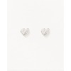 Boucles d'Oreilles Poiray Coeur Entrelacé Or Blanc