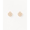 Boucles d'Oreilles Poiray Coeur Entrelacé Or Rose Et Diamants