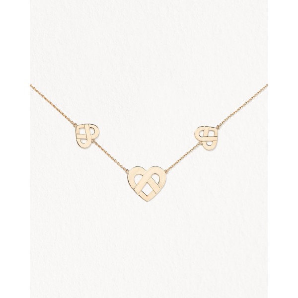 Collier Poiray Coeur Entrelacé Or Jaune