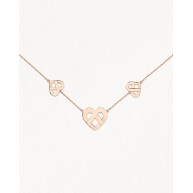 Collier Poiray Coeur Entrelacé Or Rose