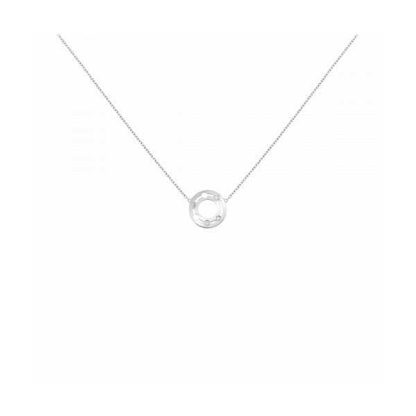 Collier Dinh Van Pulse or blanc et diamants