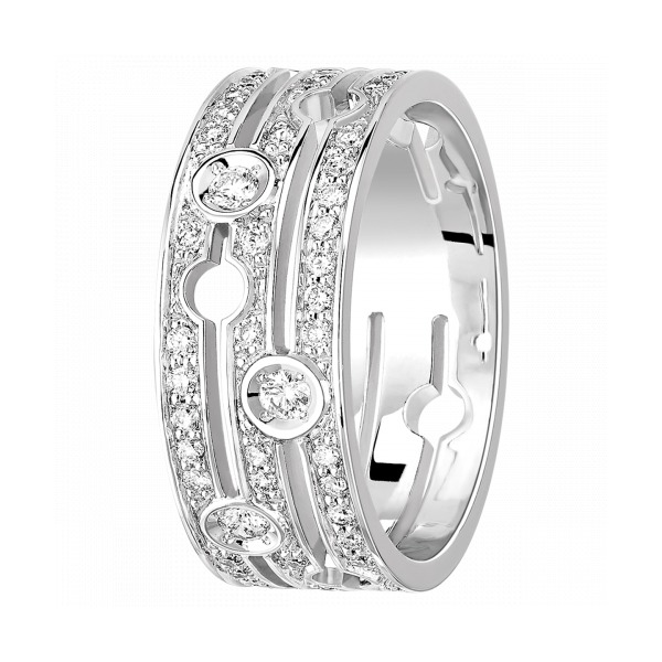 Bague Dinh Van Pulse or blanc et diamants