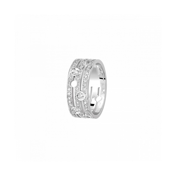 Bague Dinh Van Pulse or blanc et diamants