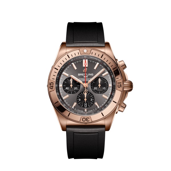 MONTRE BREITLING CHRONOMAT B01 42 Or rouge 18 carats - Anthracite