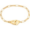 Bracelet Dinh Van Menottes R12 or jaune sur chaîne