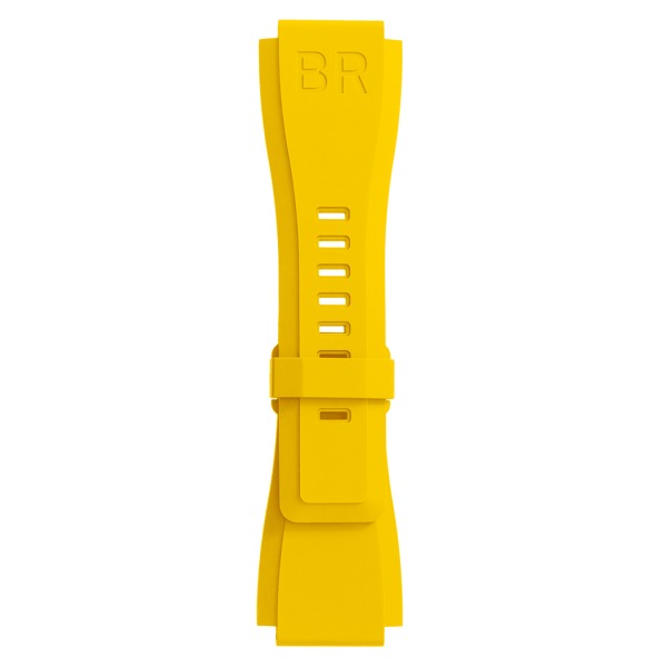 Bracelet BELL & ROSS caoutchouc jaune pour BR01 &amp; BR03