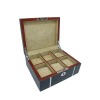 Coffret En Chêne Laqué Bleu Kronokeeper Pour 6 Montres