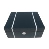 Coffret En Chêne Laqué Bleu Kronokeeper Pour 6 Montres