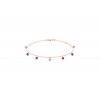 Bracelet La Brune &amp; La Blonde Confetti VENICE 7 pierres 0.90 carat or rose