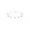 Bracelet La Brune &amp; La Blonde Confetti RIO 7 pierres 0.90 carat or jaune
