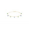 Bracelet La Brune &amp; La Blonde Confetti RIO 7 pierres 0.90 carat or jaune