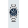 Montre Longines Spirit Chronographe 42 mm cadran bleu bracelet acier