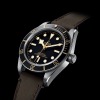 MONTRE HOMME TUDOR BLACK BAY FIFTY-EIGHT NOIR BRACELET EN CUIR BRUN