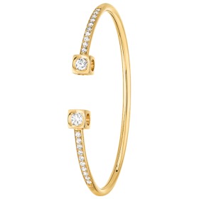 Bracelet Dinh Van Le Cube XL Or Jaune et Diamants