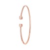 Bracelet Dinh Van Le Cube Grand modèle Or Rose et Diamants