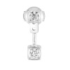 Mono boucle d’oreille Dinh Van Le Cube Diamant or blanc