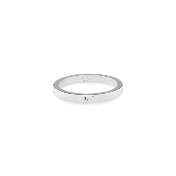 Bague Le Gramme ruban la 3g en argent 925 polie lisse