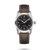 Montre Longines Spirit Automatique 40 mm cadran noir bracelet cuir